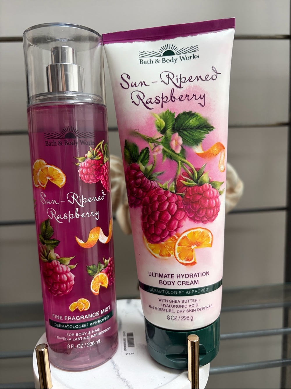 Bath & Body Works Sun-Ripened Raspberry Mist & Body Cream - Released from Vault